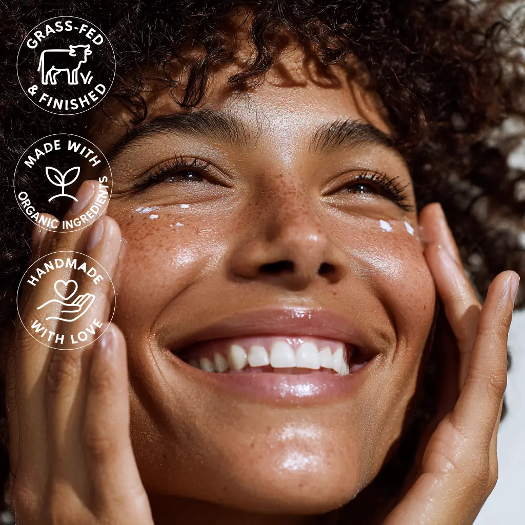 Wholly Cow Tallow natural skincare lifestyle photography